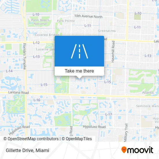 Gillette Drive map