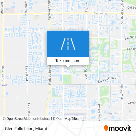 Mapa de Glen Falls Lane