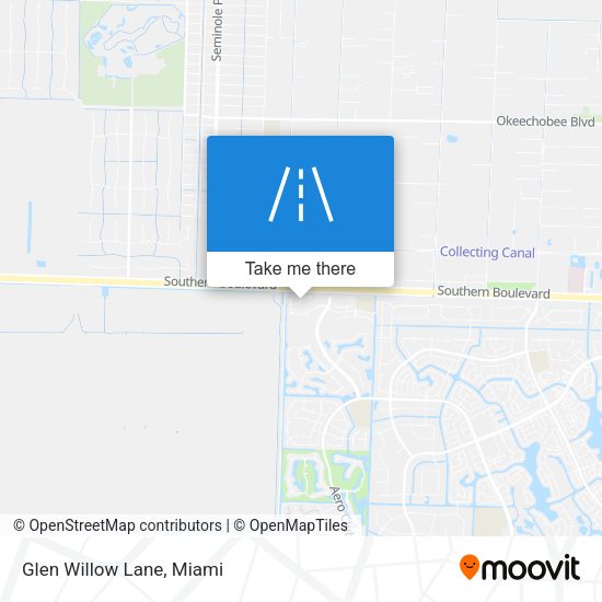 Mapa de Glen Willow Lane