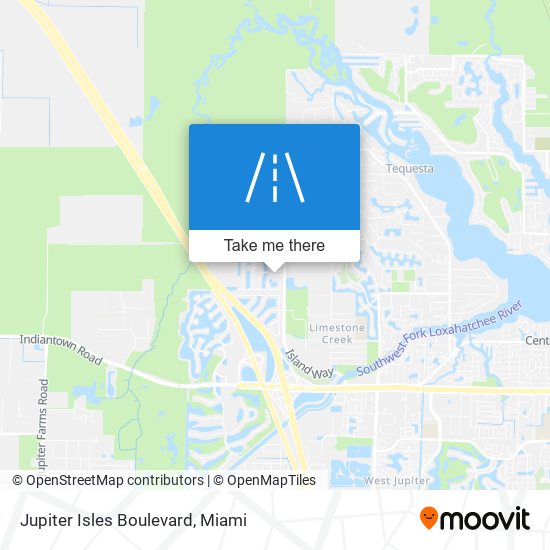 Jupiter Isles Boulevard map