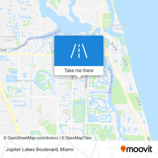 Mapa de Jupiter Lakes Boulevard