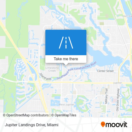 Jupiter Landings Drive map