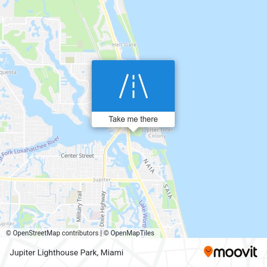 Jupiter Lighthouse Park map