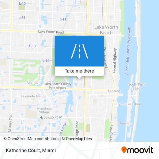 Mapa de Katherine Court