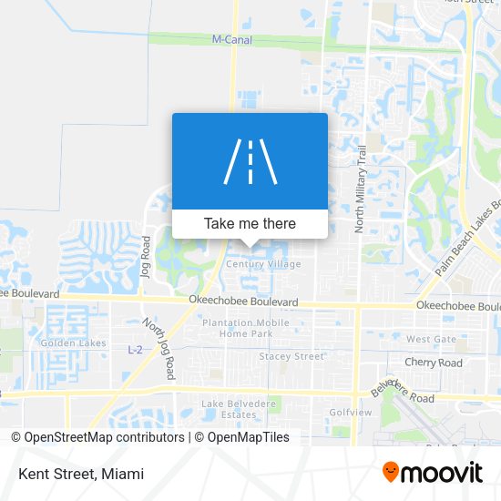 Mapa de Kent Street