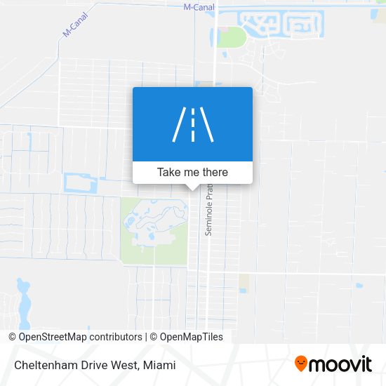 Cheltenham Drive West map