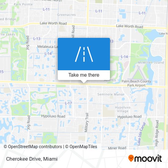 Mapa de Cherokee Drive