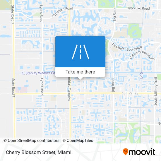 Mapa de Cherry Blossom Street