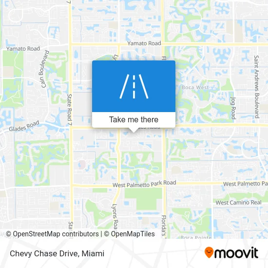 Chevy Chase Drive map