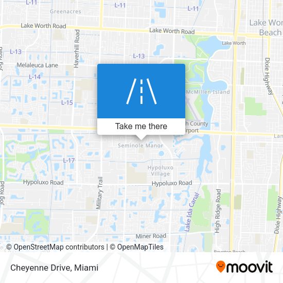 Mapa de Cheyenne Drive