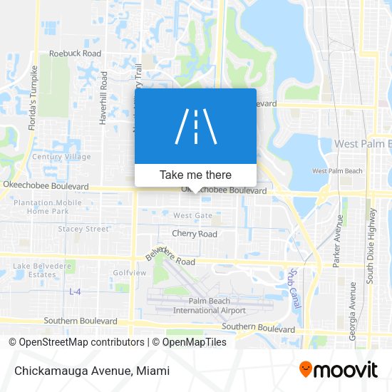 Mapa de Chickamauga Avenue