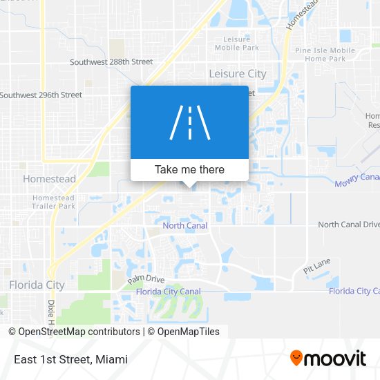 Mapa de East 1st Street