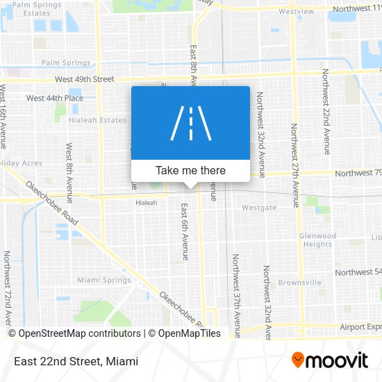 Mapa de East 22nd Street
