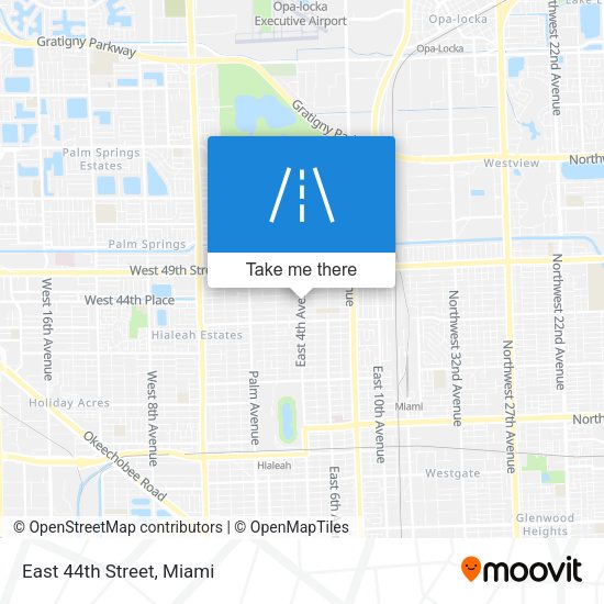 Mapa de East 44th Street