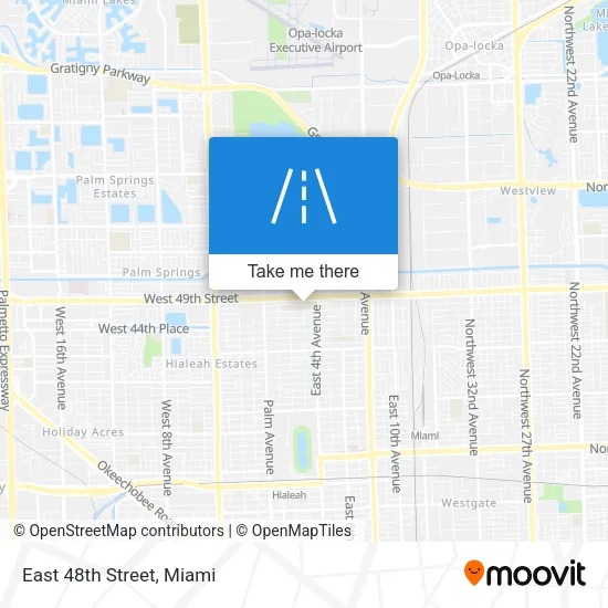 East 48th Street map