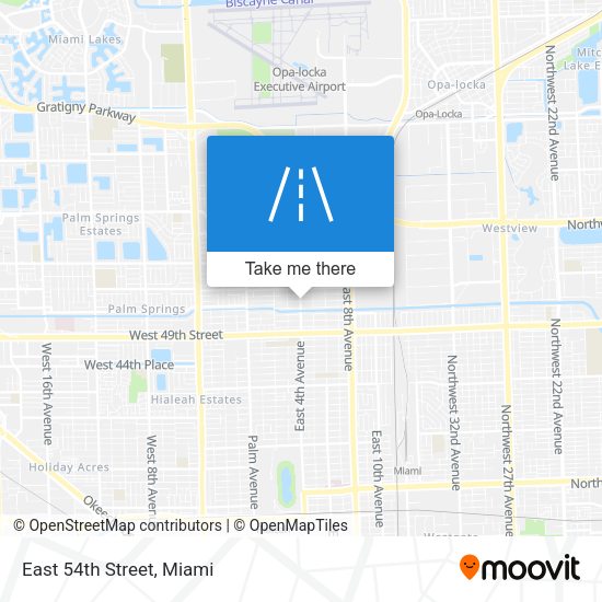 Mapa de East 54th Street