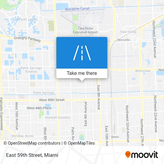 Mapa de East 59th Street