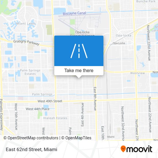 Mapa de East 62nd Street