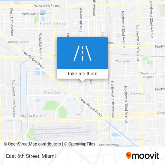 Mapa de East 6th Street