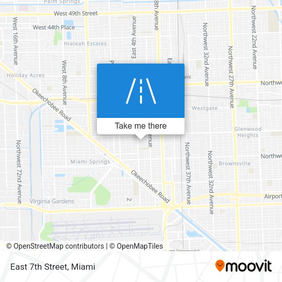 Mapa de East 7th Street