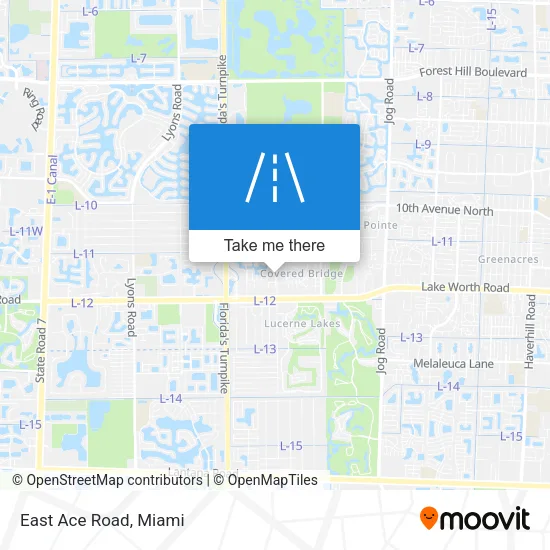 East Ace Road map