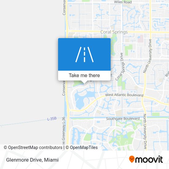 Glenmore Drive map