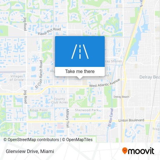 Glenview Drive map