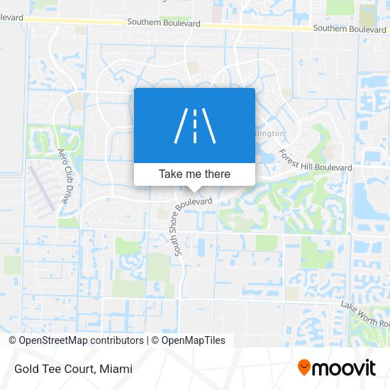 Mapa de Gold Tee Court