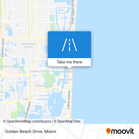 Mapa de Golden Beach Drive