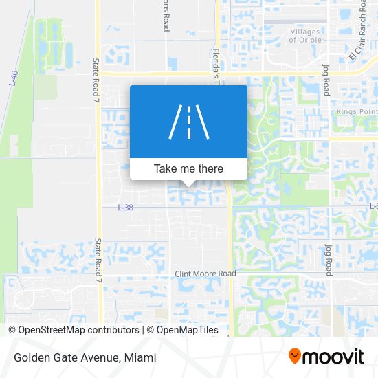Mapa de Golden Gate Avenue