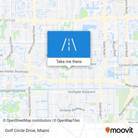 Golf Circle Drive map