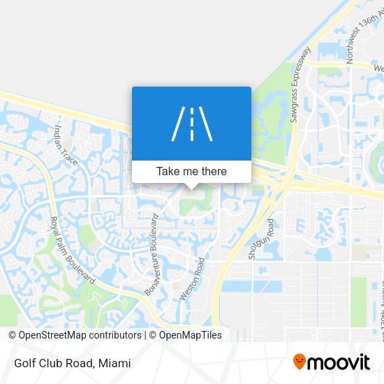 Mapa de Golf Club Road
