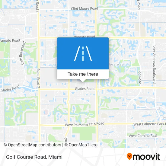 Golf Course Road map