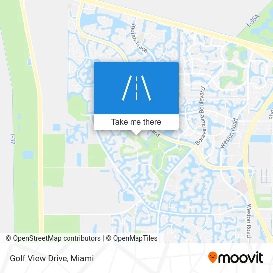 Golf View Drive map