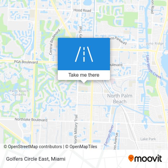 Mapa de Golfers Circle East