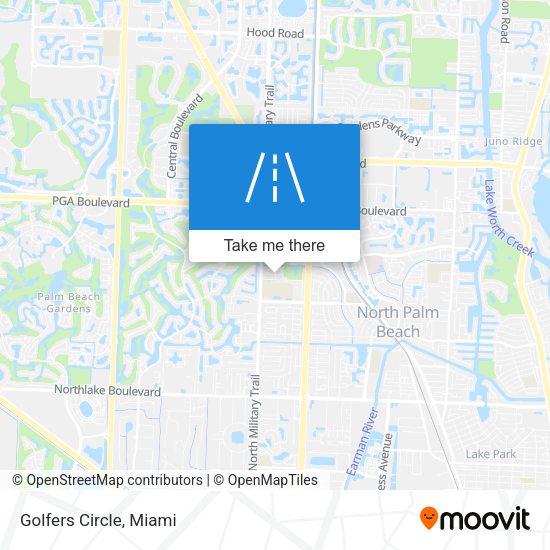 Mapa de Golfers Circle
