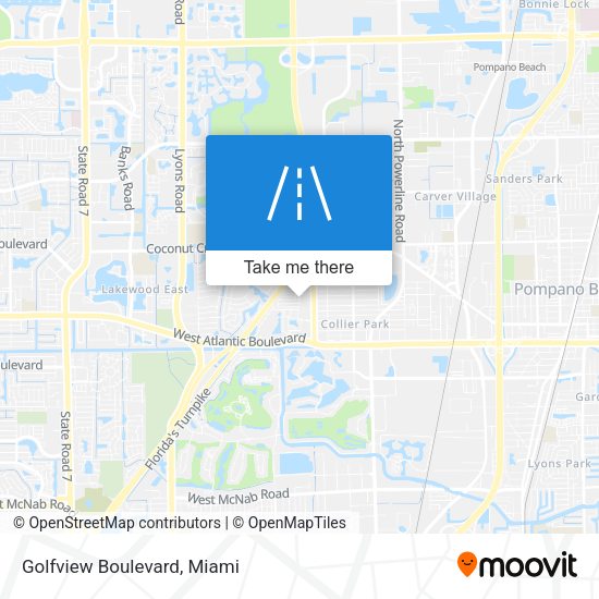 Golfview Boulevard map