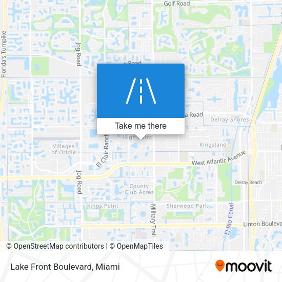 Mapa de Lake Front Boulevard