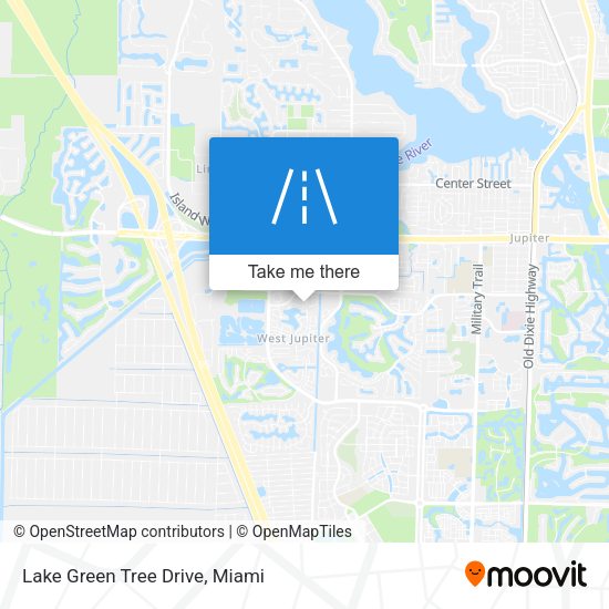 Lake Green Tree Drive map