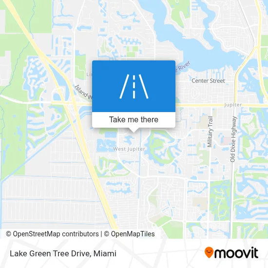 Lake Green Tree Drive map