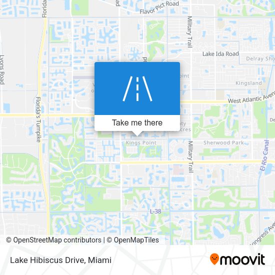Mapa de Lake Hibiscus Drive