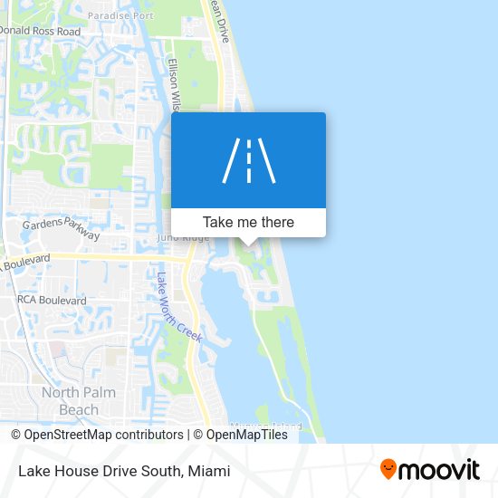 Mapa de Lake House Drive South