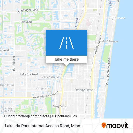 Mapa de Lake Ida Park Internal Access Road
