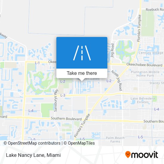 Mapa de Lake Nancy Lane