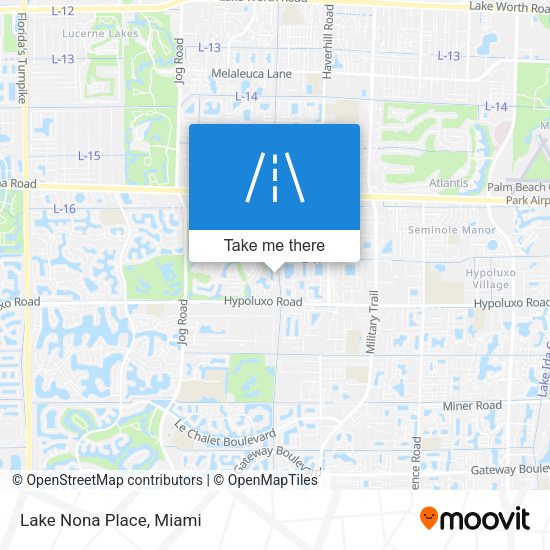 Mapa de Lake Nona Place