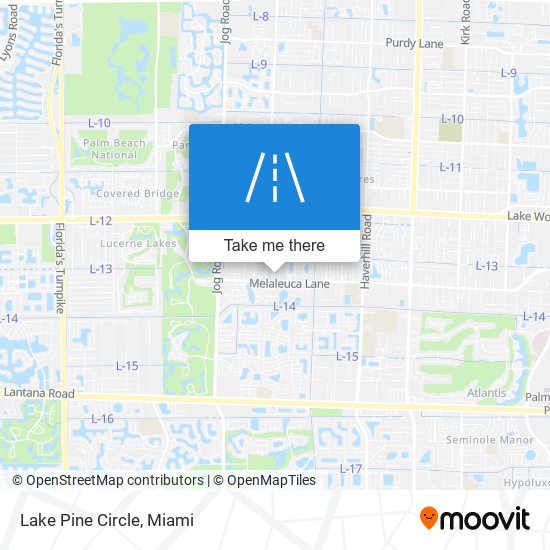 Lake Pine Circle map