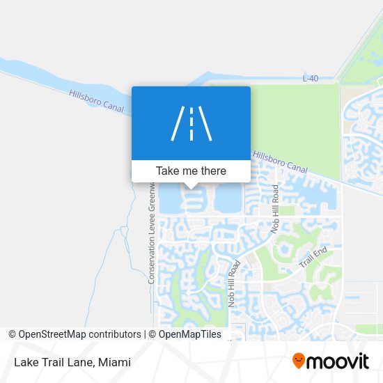 Lake Trail Lane map