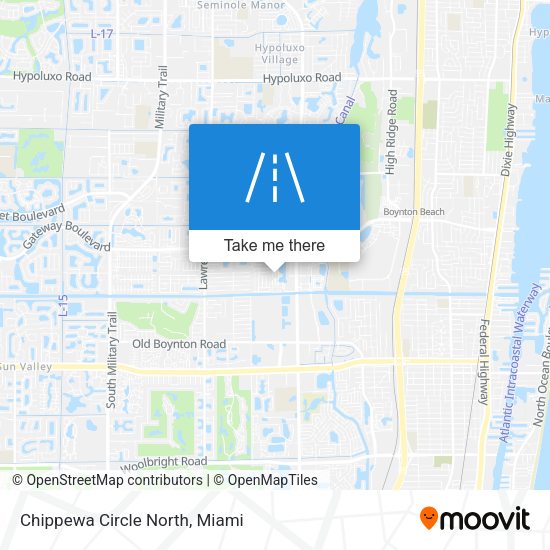 Chippewa Circle North map
