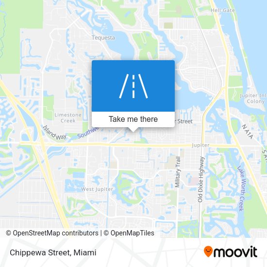 Mapa de Chippewa Street