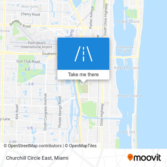 Mapa de Churchill Circle East